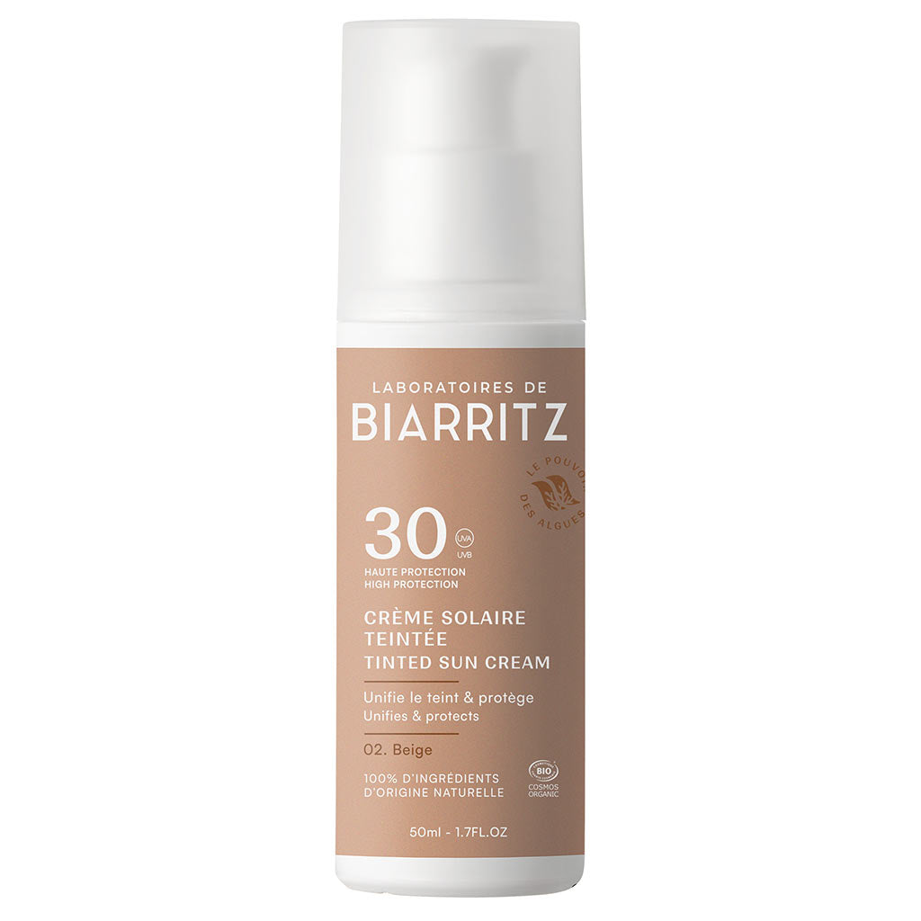 Laboratoires de Biarritz sävyttävä aurinkovoide kasvoille SPF30 Beige