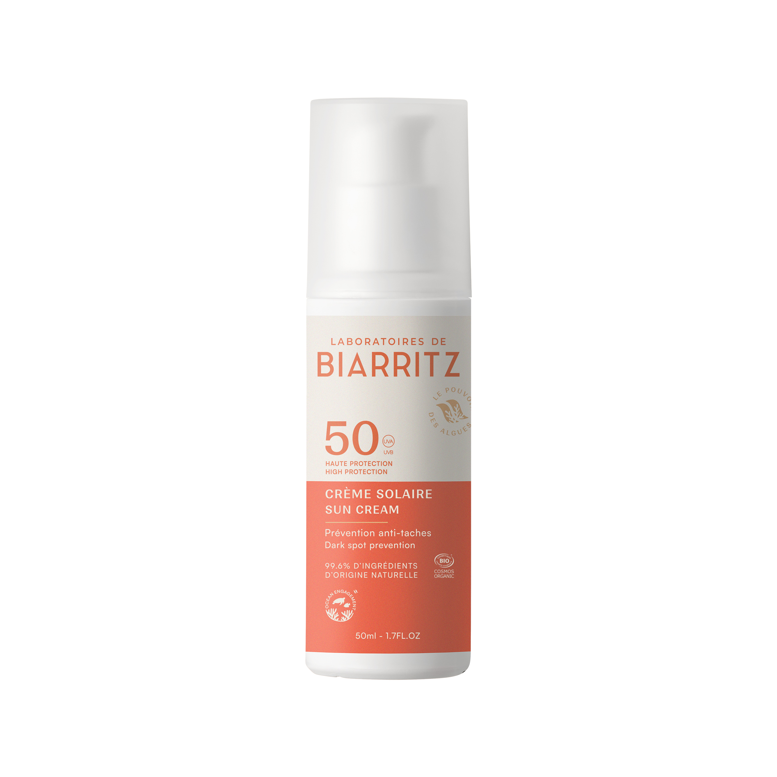 Laboratoires de Biarritz Face Sun Cream Aurinkovoide Kasvoille SPF50