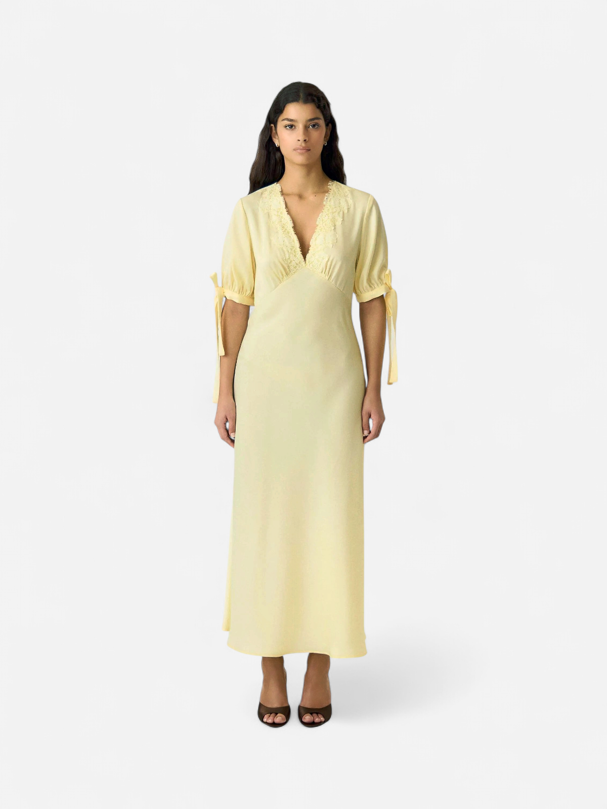 Y.A.S Yaspella Long Dress, Anise Flower