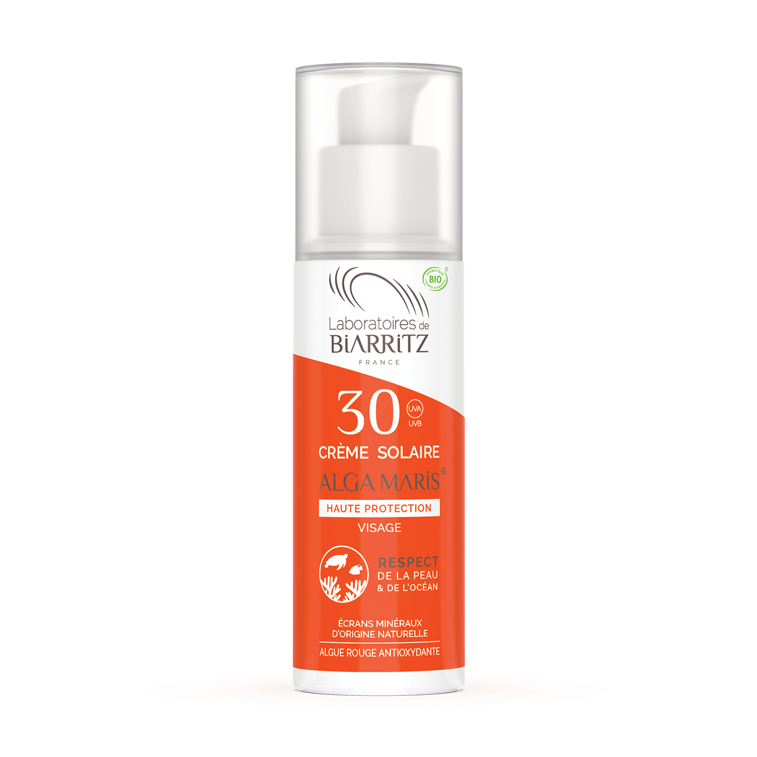 Laboratoires de Biarritz Alga Maris Aurinkovoide kasvoille SPF30