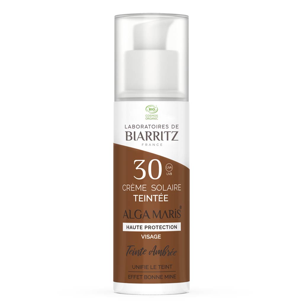 Outlet Alga Maris sävyttävä aurinkovoide kasvoille SPF30 Amber