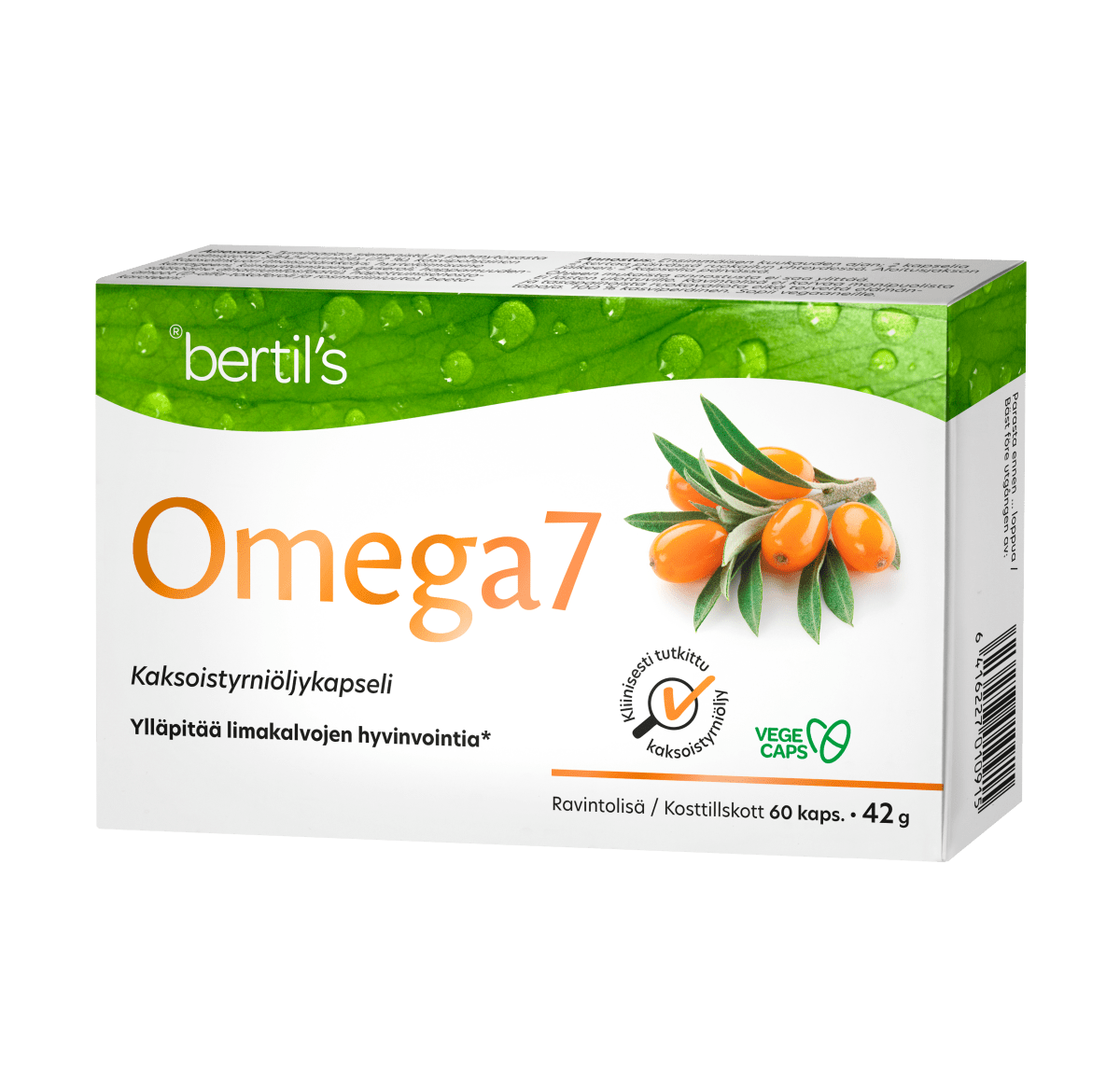 Bertils Omega7 (Tyrniöljykapselit) kaps