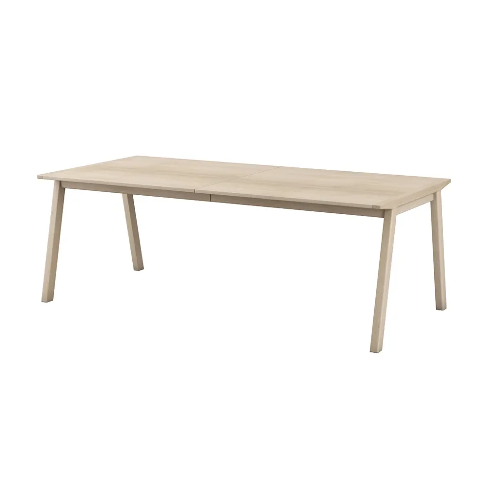 Skovby SM143 Ruokapöytä 100x209-305 cm Massiivitammi Valkoinen öljytty