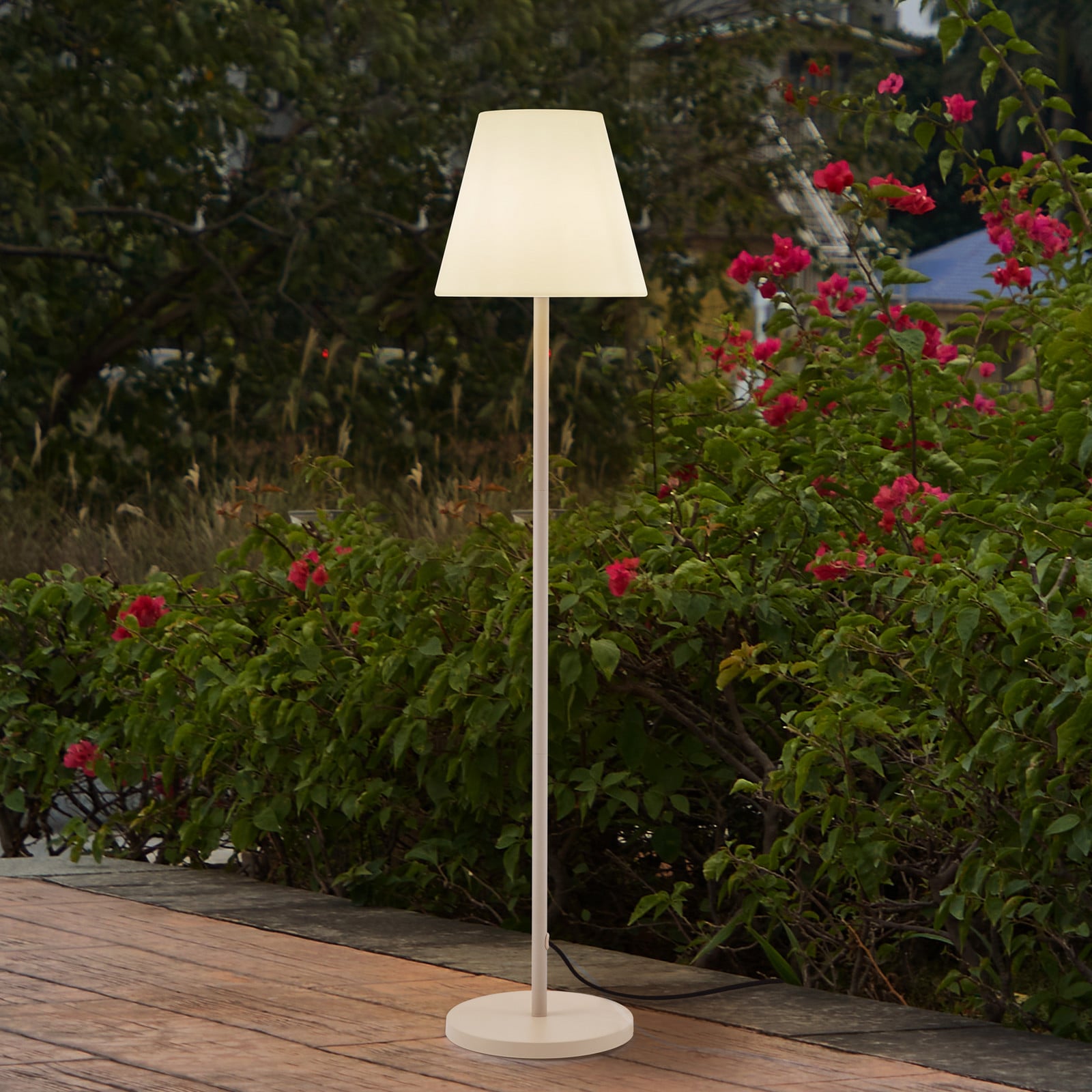 Jaimy-terassivalaisin, beige, metalli, 150 cm, E27