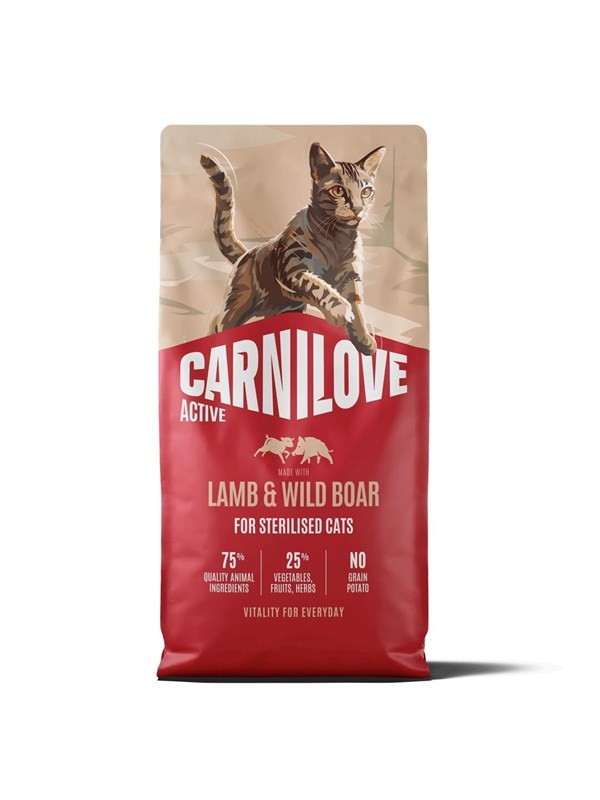 Carnilove Active Cat Lamb&Wild Boar Sterilised 2kg